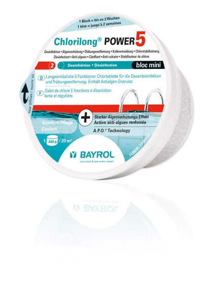 Bayrol Chlorilong Power 5 mini 340 g Chlorblock Pool Wasserpflege